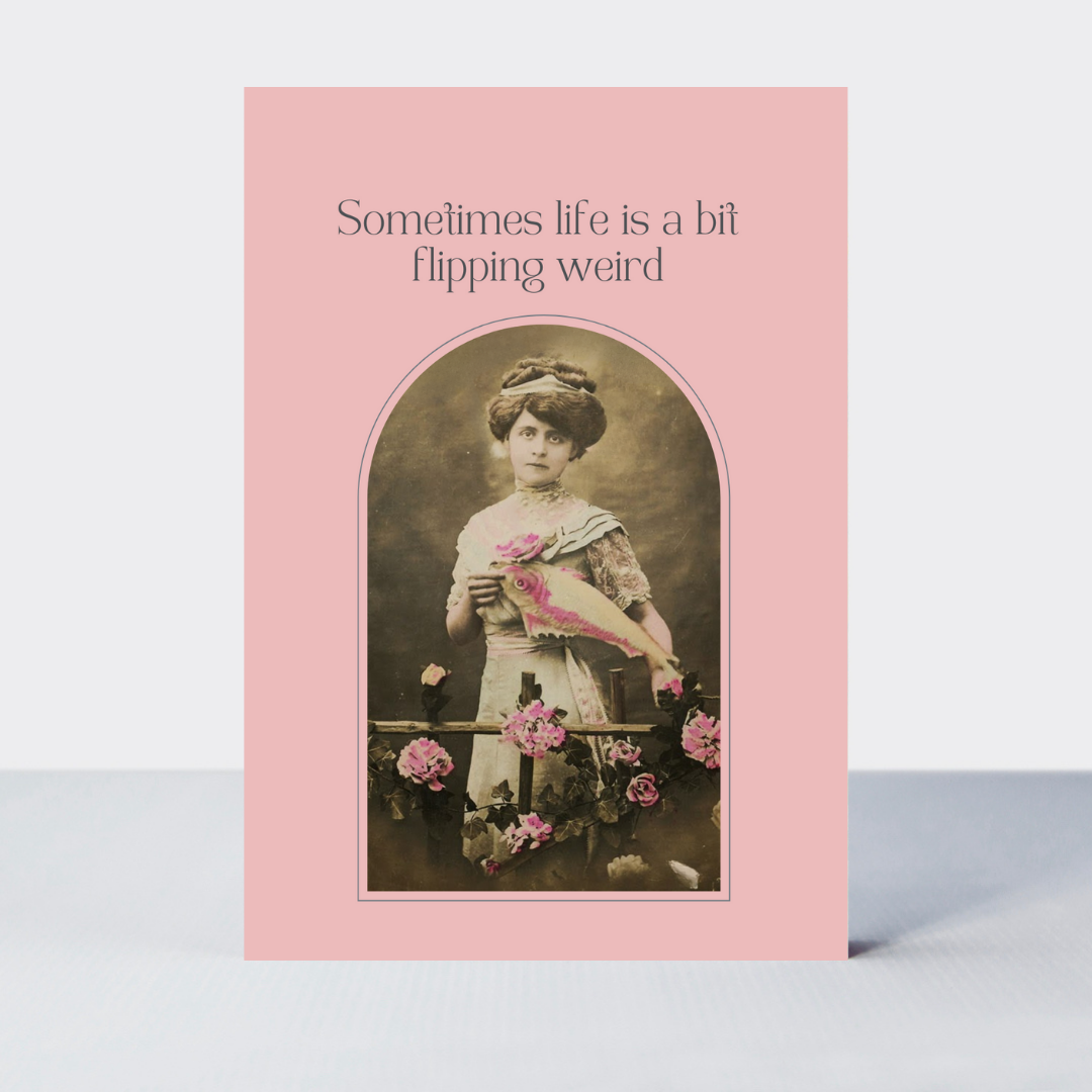 Fondant Fancies Flipping Weird Card
