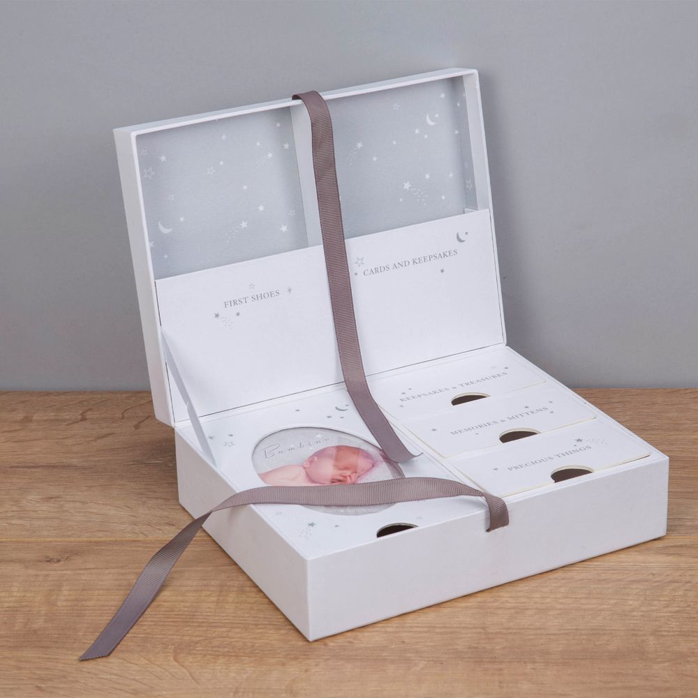 Bambino White Teddy Bear Baby Keepsake Box - More Than Just a Gift | Narborough Hall