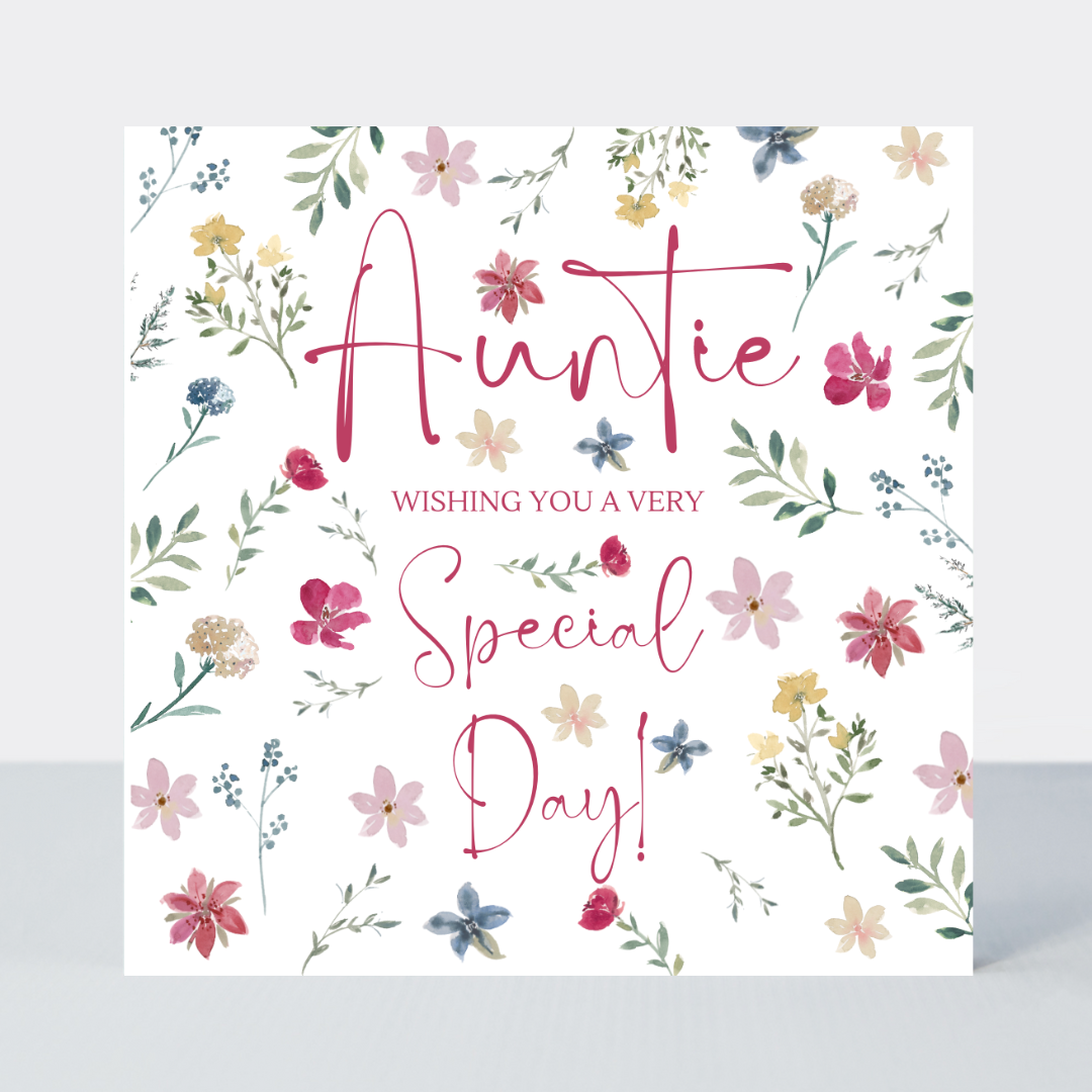 Everglade Auntie Special Day Card - More Than Just a Gift | Narborough Hall