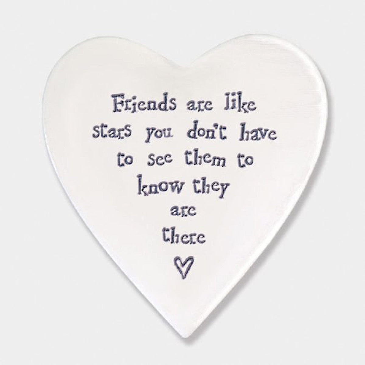 East of India Friends Are Like Stars Heart Coaster