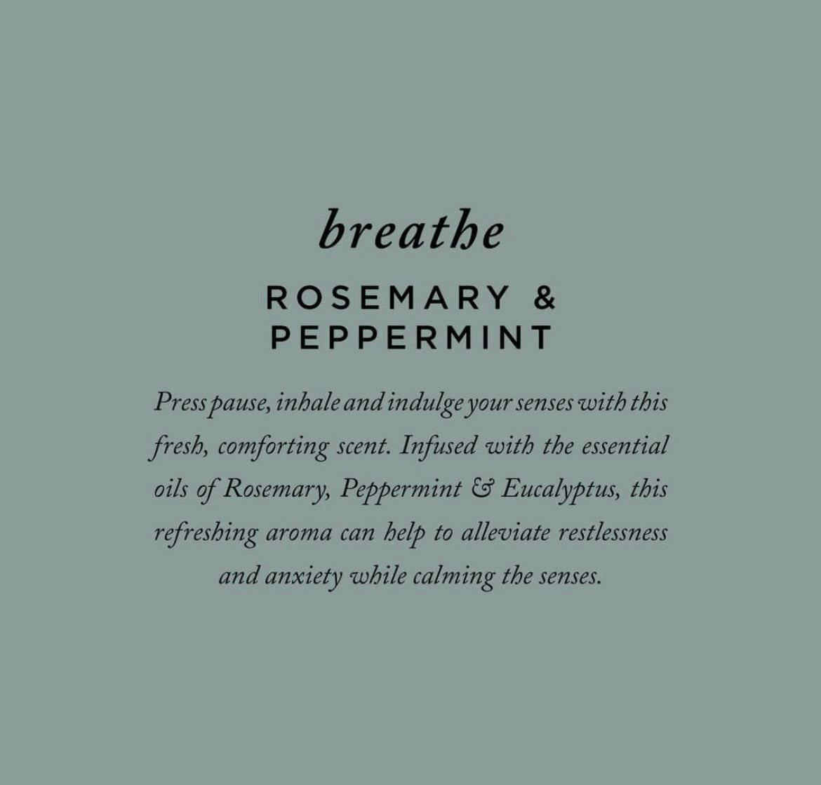 The Aromatherapy Co Therapy Range Breathe Rosemary & Peppermint Reed Diffuser - More Than Just a Gift | Narborough Hall
