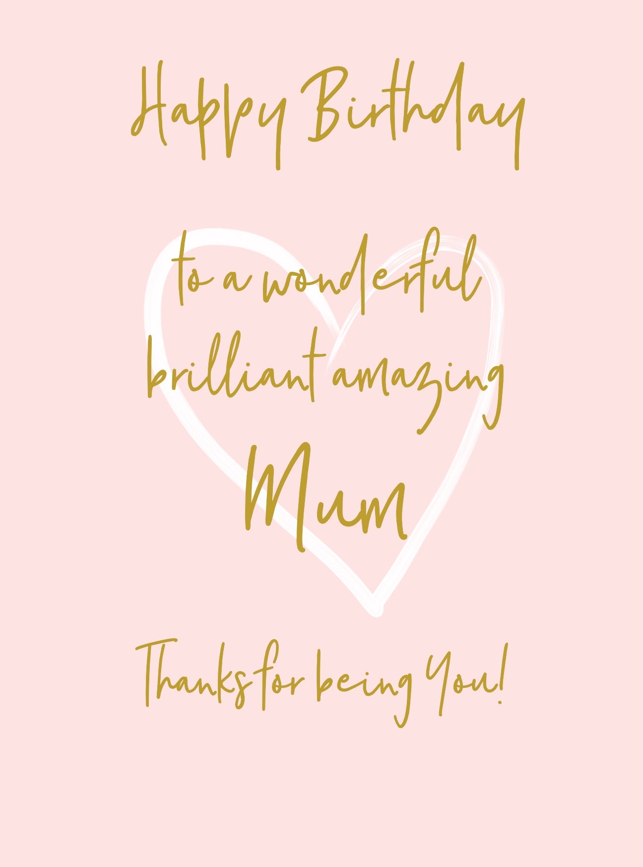 Wonderful You Mum Happy Birthday Card - Foil - More Than Just a Gift | Narborough Hall