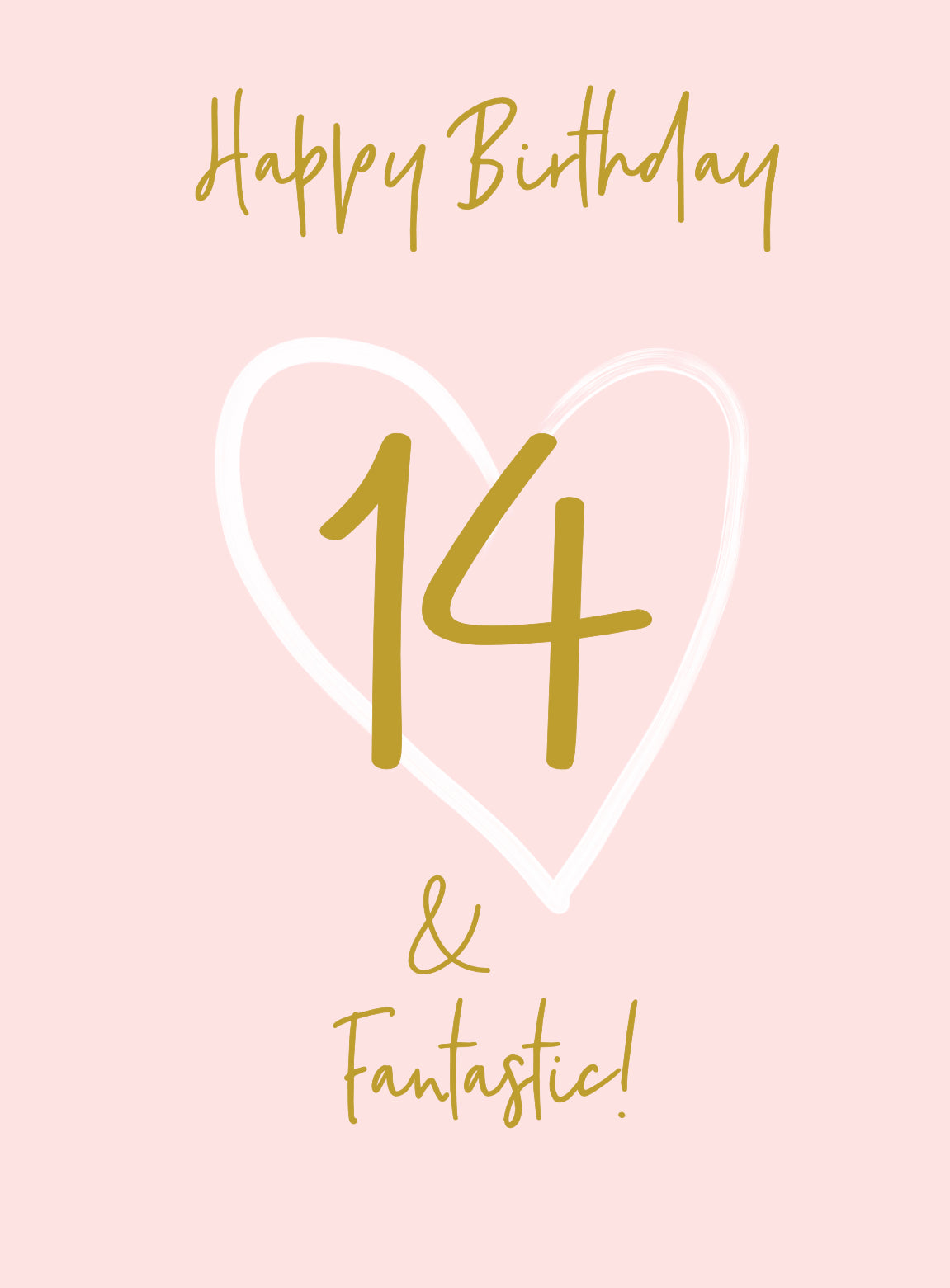 Wonderful You Age 14 Card - Foil - More Than Just a Gift | Narborough Hall