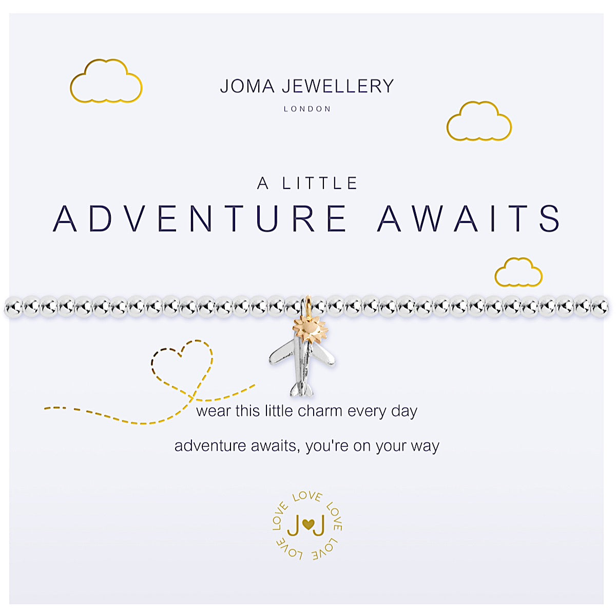Joma Jewellery a little Adventure Awaits Bracelet - aeroplane - More Than Just a Gift | Narborough Hall