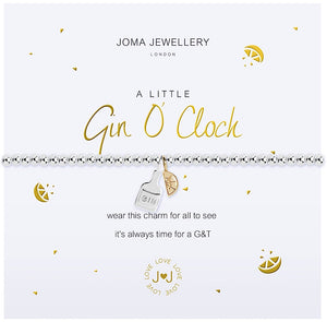 Joma Jewellery a little Gin O' Clock Bracelet - bottle and lemon - More Than Just a Gift | Narborough Hall