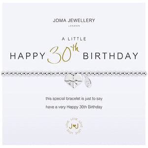 Joma Jewellery A Little Happy 30th Birthday Bracelet - More Than Just a Gift | Narborough Hall