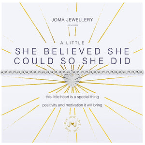 Joma Jewellery A little She Believed She Could So She Did Bracelet - More Than Just a Gift | Narborough Hall