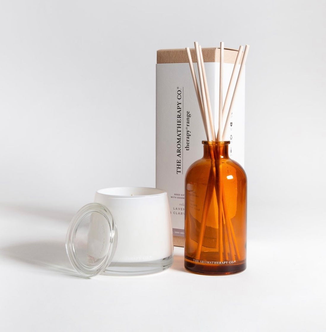 The Aromatherapy Co Therapy Range Soothe Petitgrain & Peony Reed Diffuser - More Than Just a Gift | Narborough Hall