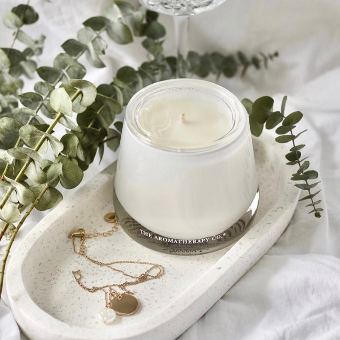 The Aromatherapy Co Therapy Range Uplift Lime & Mandarin Candle - More Than Just a Gift | Narborough Hall