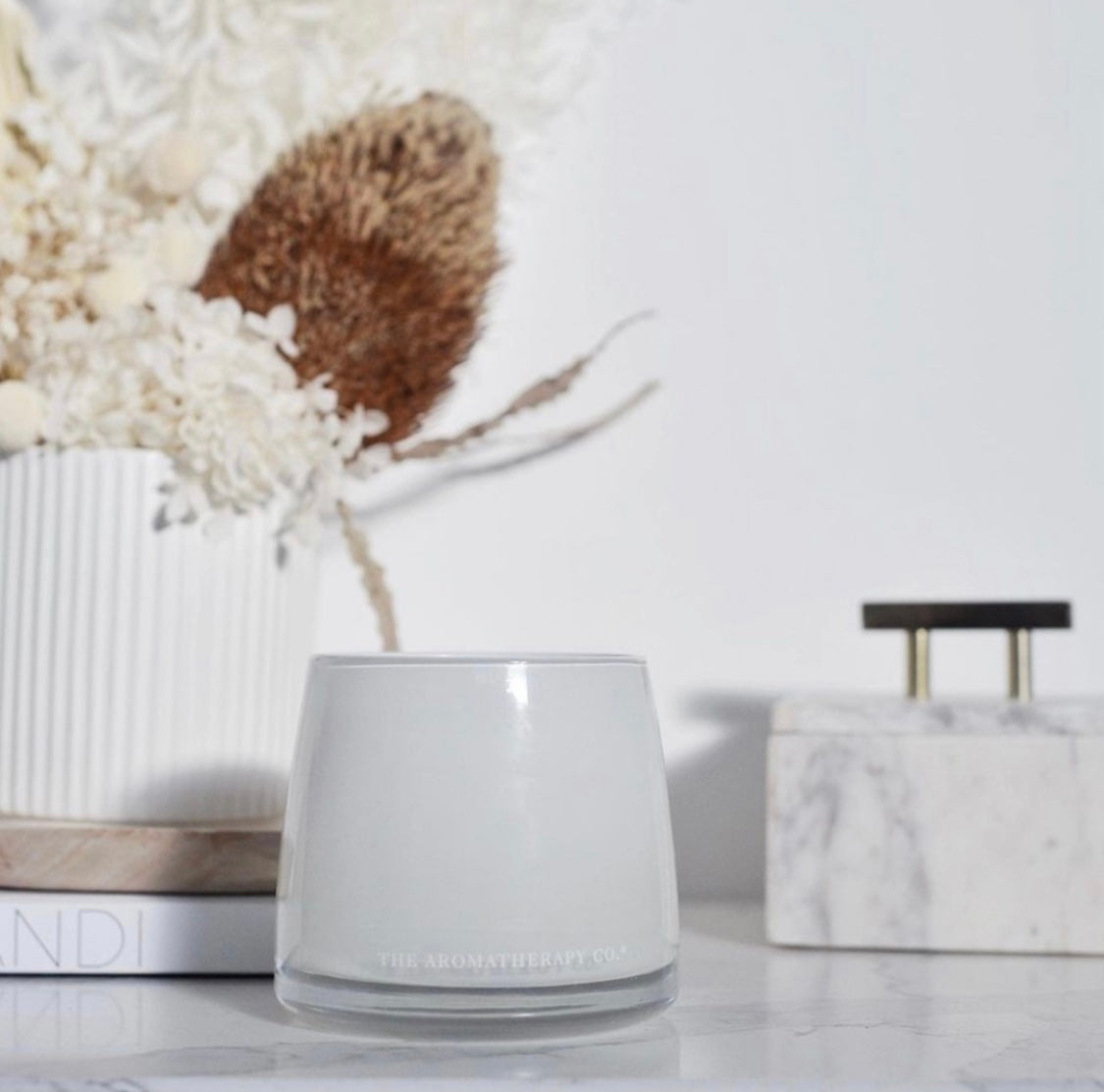 The Aromatherapy Co Therapy Range Strength Sandalwood & Cedar Candle - More Than Just a Gift | Narborough Hall