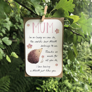 Ginger Betty Mum Keepsake Wallet Card - More Than Just a Gift | Narborough Hall