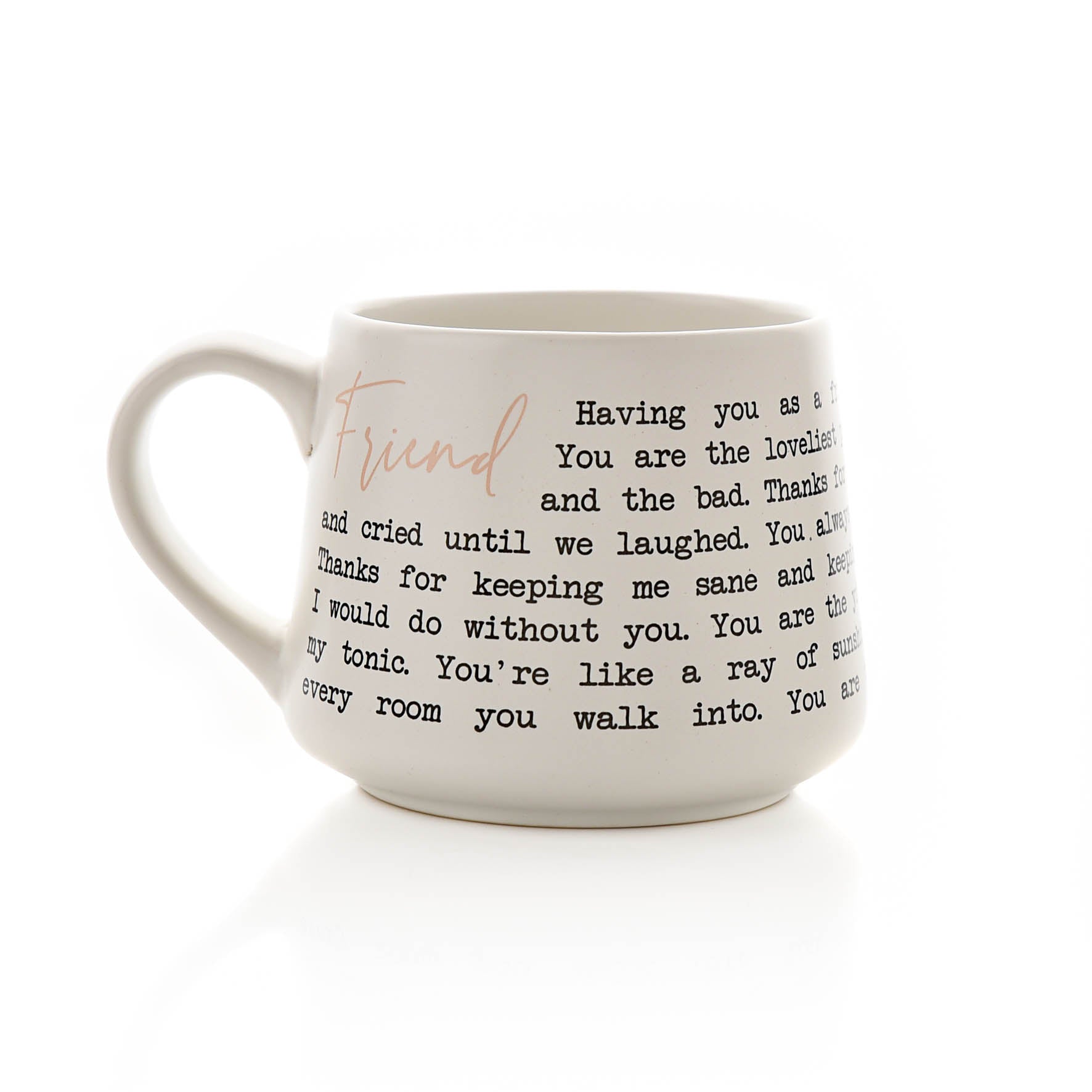 Moments Stoneware Mug - Friend - More Than Just a Gift | Narborough Hall