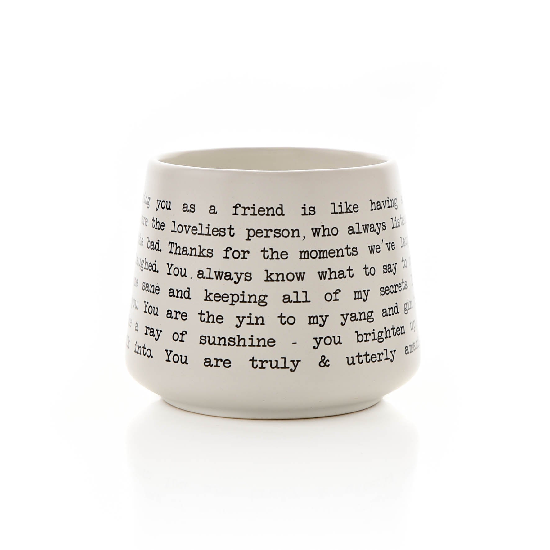 Moments Stoneware Mug - Friend - More Than Just a Gift | Narborough Hall
