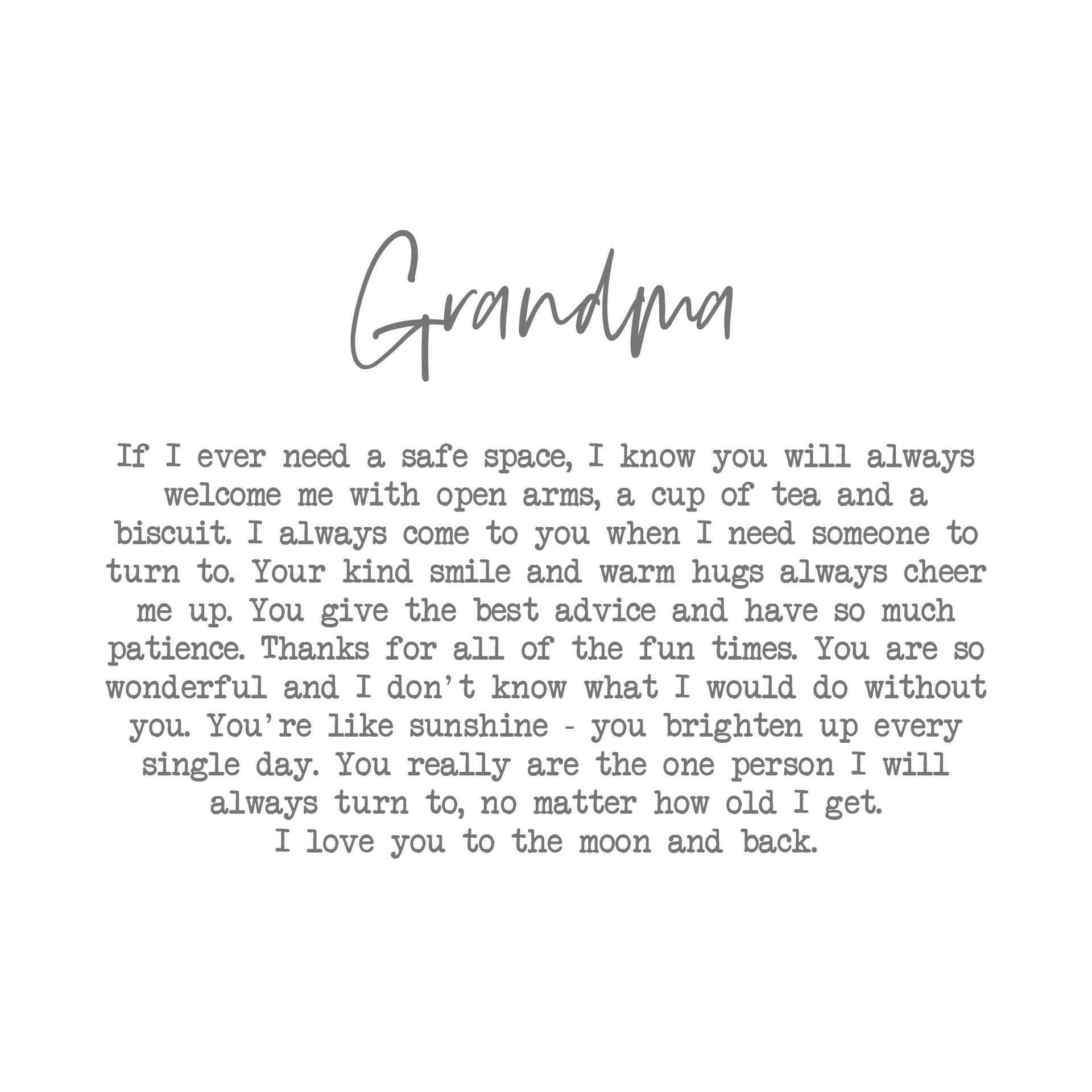 Moments Stoneware Mug - Grandma - More Than Just a Gift | Narborough Hall