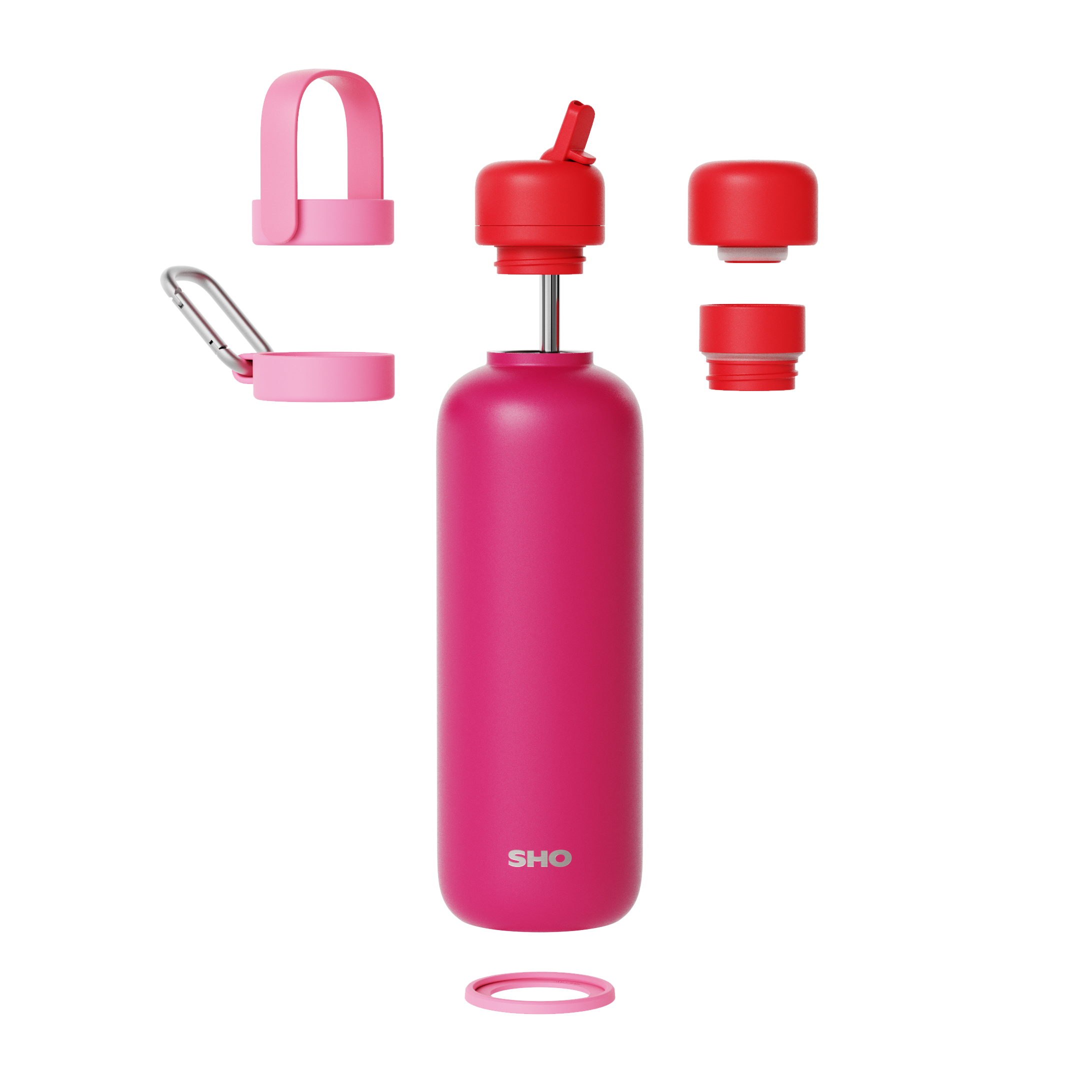 SHO - Newt┃Premium Insulated Water Bottle: Cherry Charge / 500ml