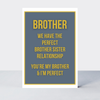 Petimo - Not Too Much Brother Perfect Relationship Card - More Than Just a Gift | Narborough Hall