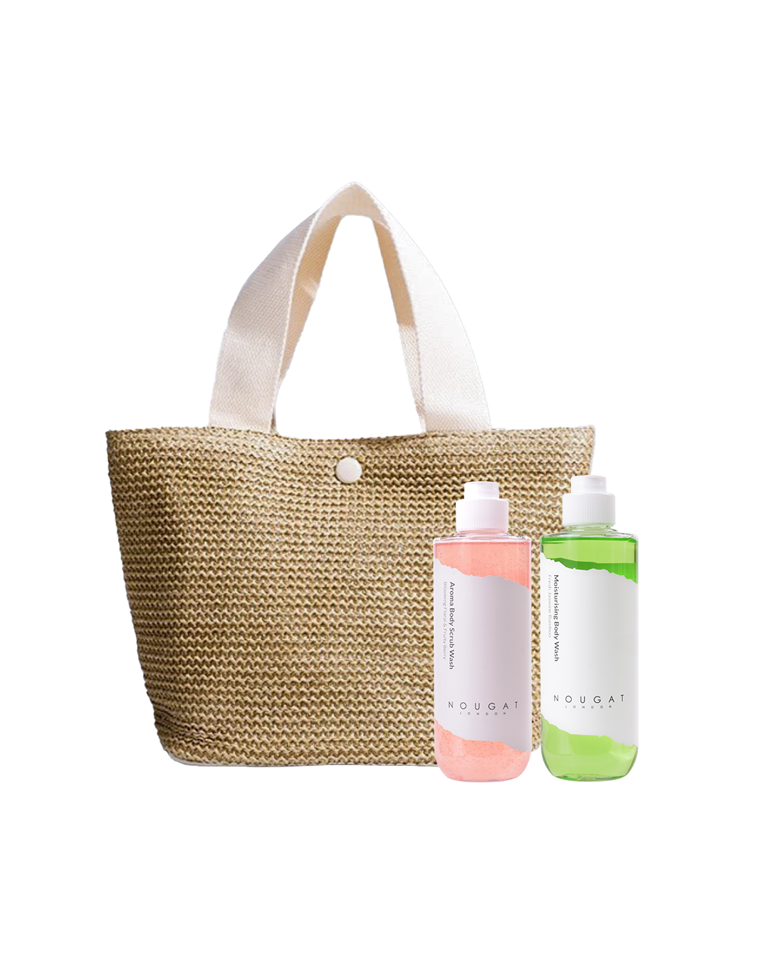 Nougat London - Body Glow Ritual & Handbag Set (Body Wash & Body Scrub)