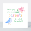 Petimo - Going to be Amazing Parents Cute Birds New Baby Card