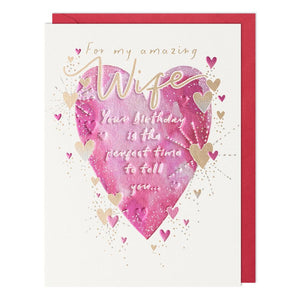 Reflections Amazing Wife Birthday Card - More Than Just a Gift | Narborough Hall