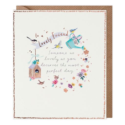 Lemon Sorbet Lovely As You Friend Birthday Card