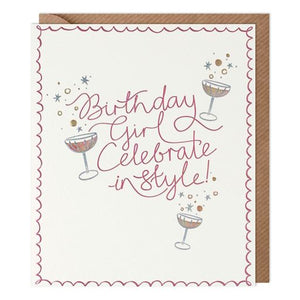 Mimosa Celebrate In Style Birthday Card - More Than Just a Gift | Narborough Hall
