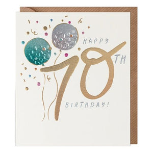Bubbly 70th Birthday Card - More Than Just a Gift | Narborough Hall