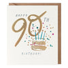Bubbly 90th Birthday Card