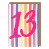 Fizz Wizz 13th Birthday Card