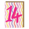 Fizz Wizz 14th Birthday Card