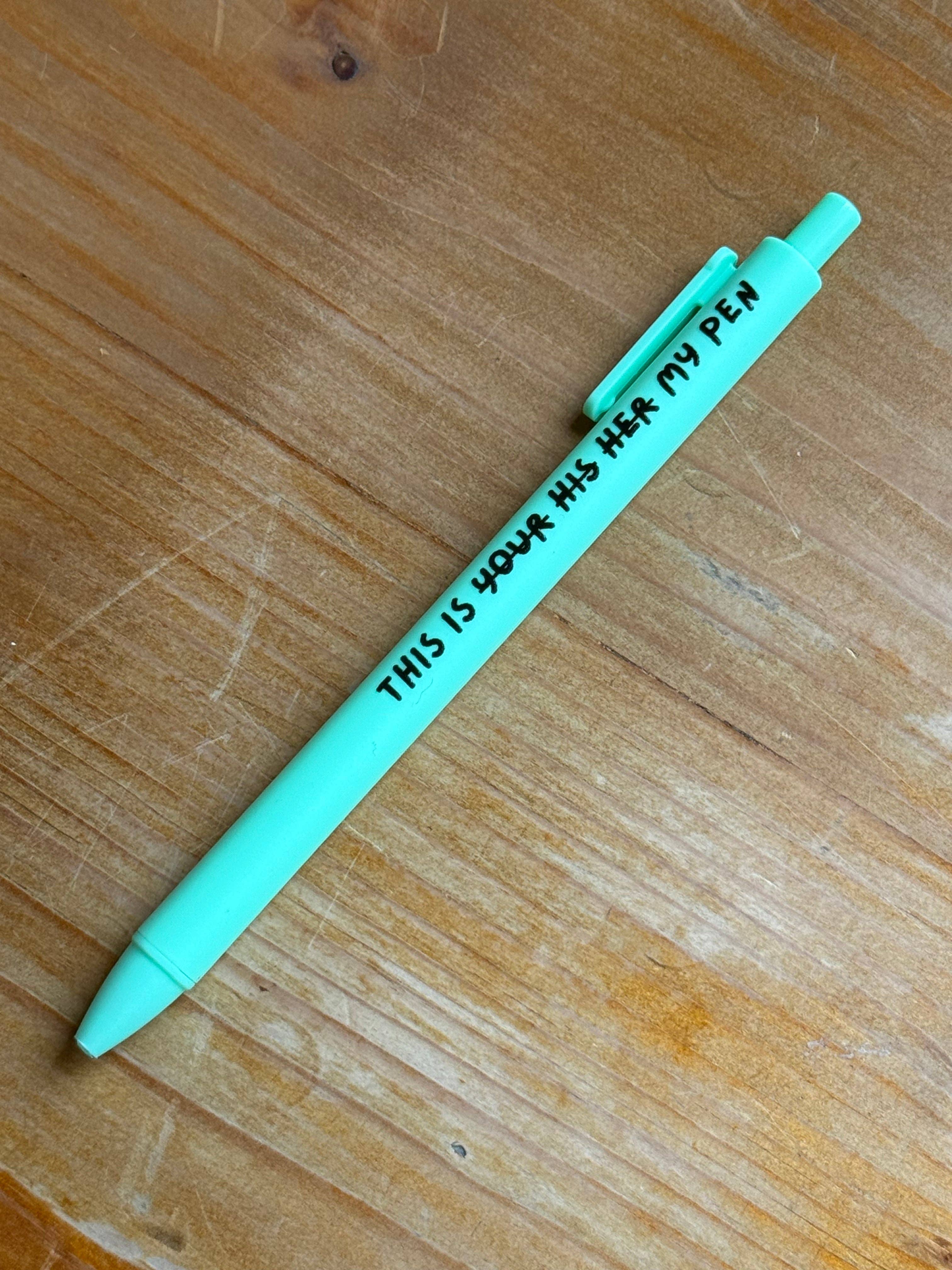 Quirky Doodles - Funny Quote Pens: Lime Green