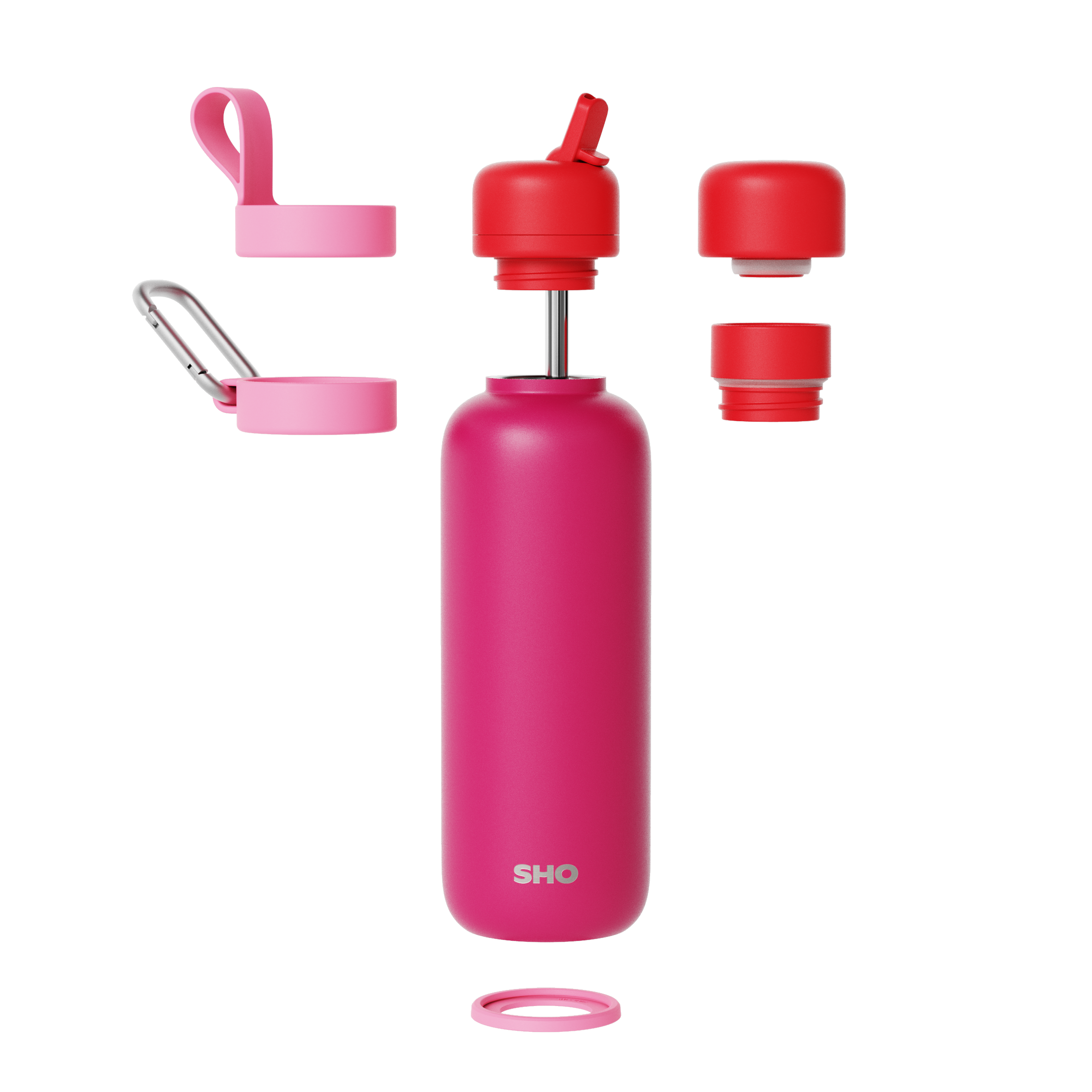 SHO - Newt┃Premium Insulated Water Bottle: Cherry Charge / 500ml