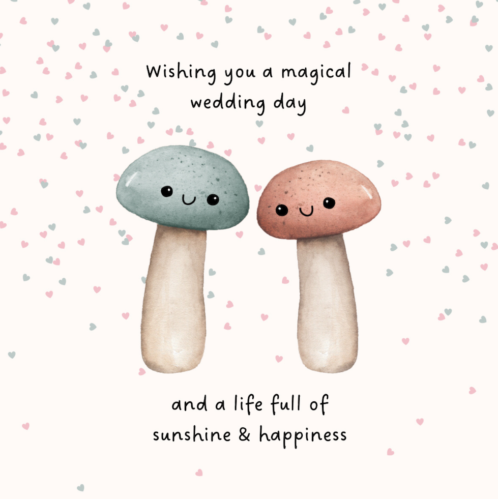 Petimo - Woodland Wishes Magical Wedding Day Mushroom Card - More Than Just a Gift | Narborough Hall