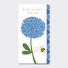 Rachel Ellen Designs - Money Wallet Card - Bee & Blue Allium/A Special Gift For You