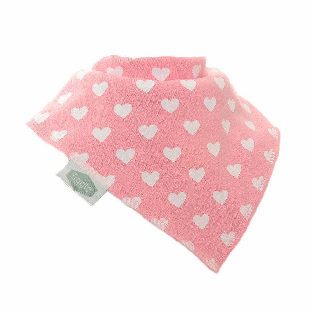 Ziggle Baby - Hearts and Bows Bib Set: Set