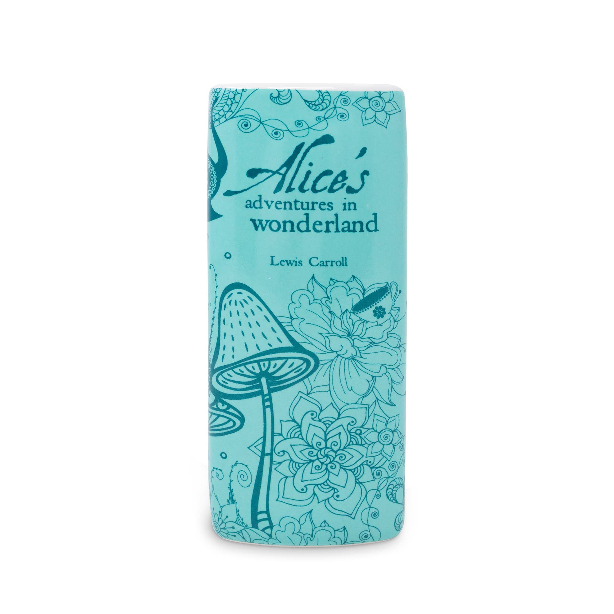 Steel Mill & Co UK - Small Book Vase, Alice in Wonderland - Blue