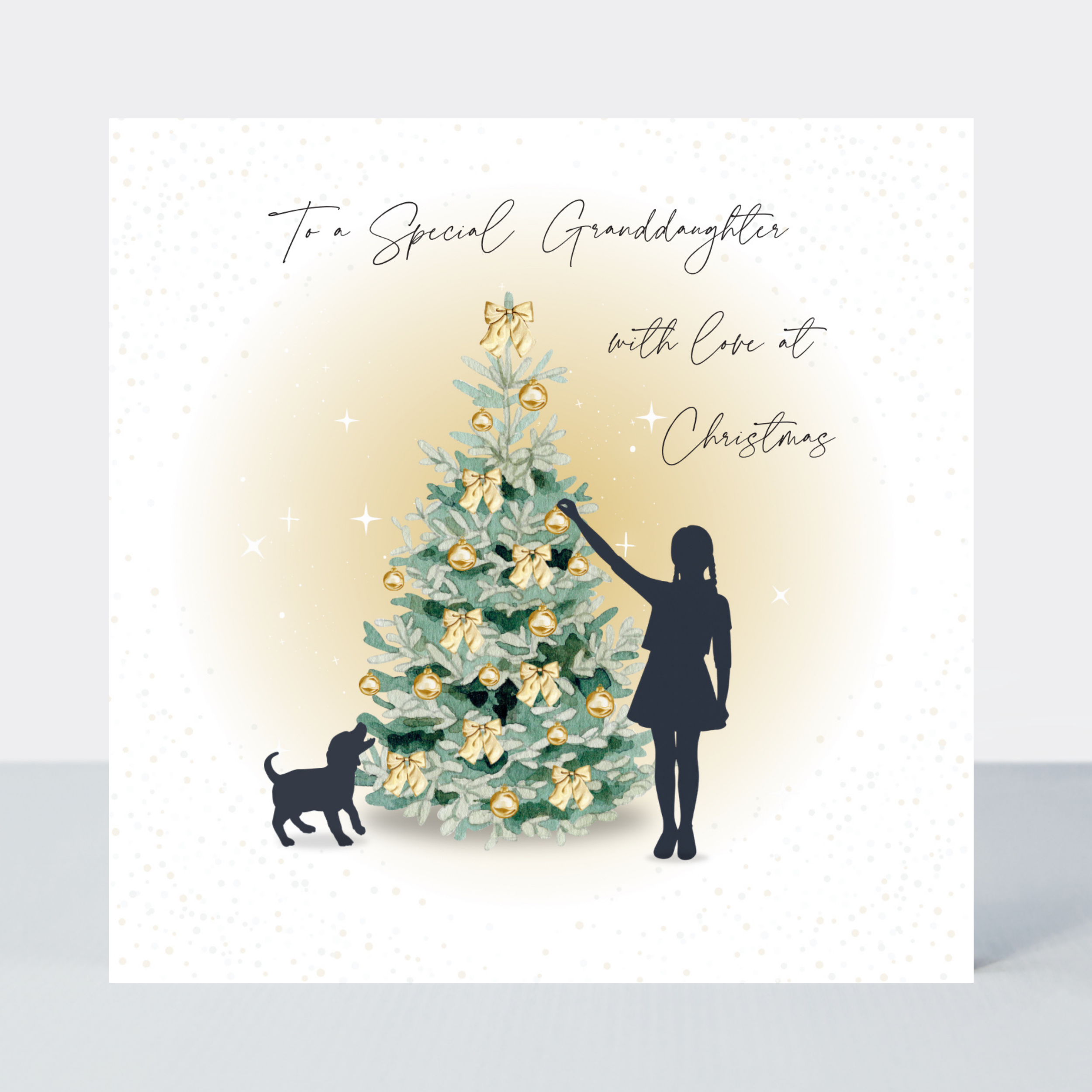 Petimo - Noelle Special Granddaughter with Love at Christmas Dog Card