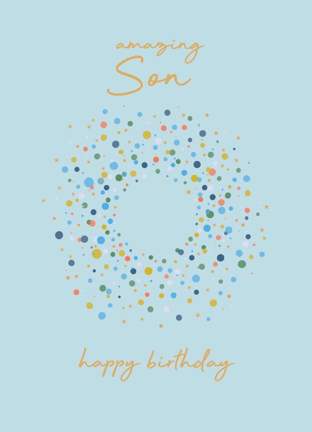 Petimo - In The Mix Son Confetti Gold Foil Card