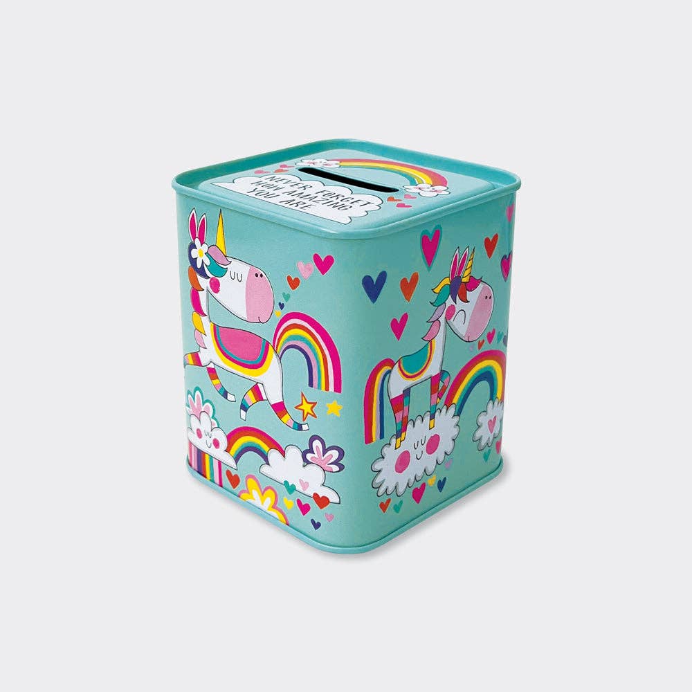 Rachel Ellen Designs - Money Box - Never Forget How Amazing You Are/Unicorns - More Than Just a Gift | Narborough Hall