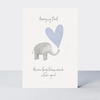 Petimo - Never Forget Dad Elephant Studio Card