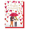 Louise Tiler - Happy Anniversary Hearts  Card