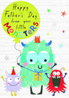 Goodies Little Monsters Father's Day Card