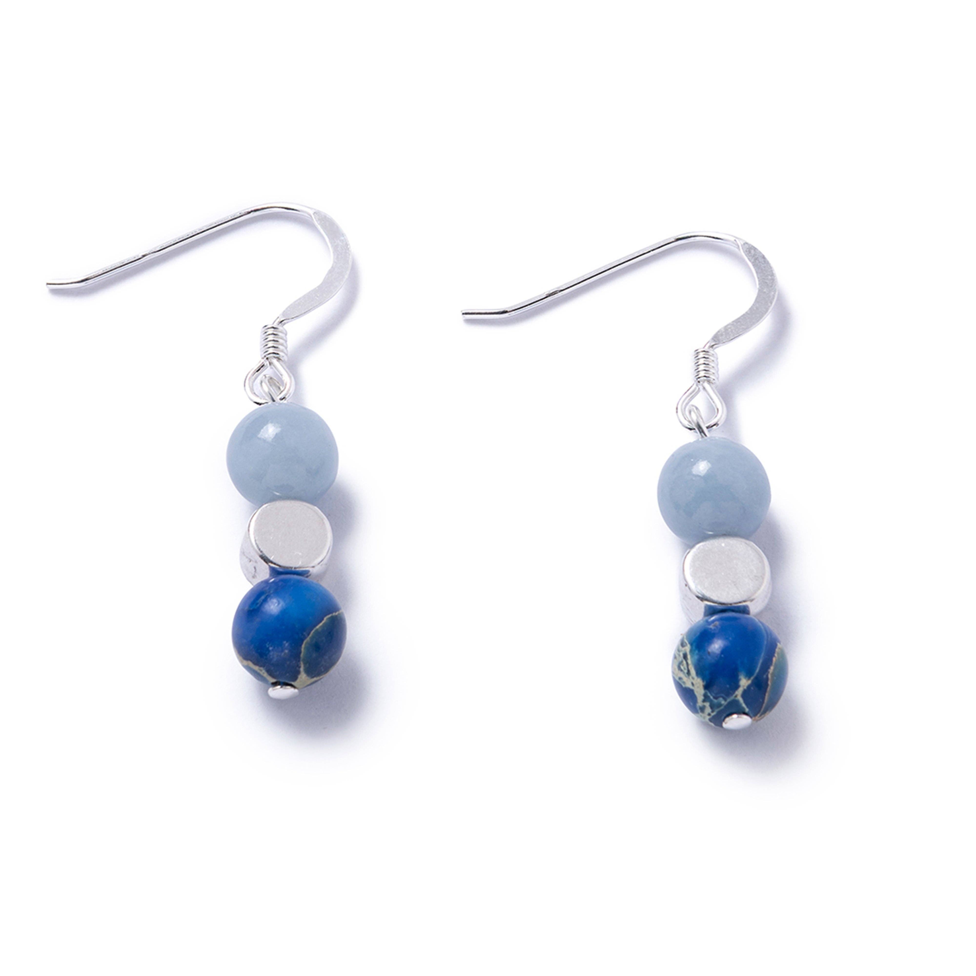 Carrie Elspeth Jewellery - Medley Gemstone Earrings: Teal