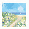 Whistlefish - Flower Fields Sail Boat Art Card