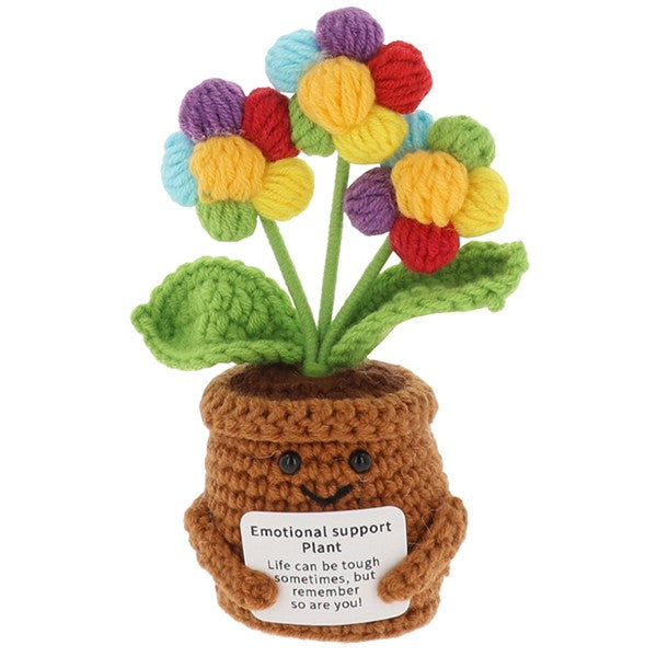 Crochet Smiley Bloom in Flower Pot