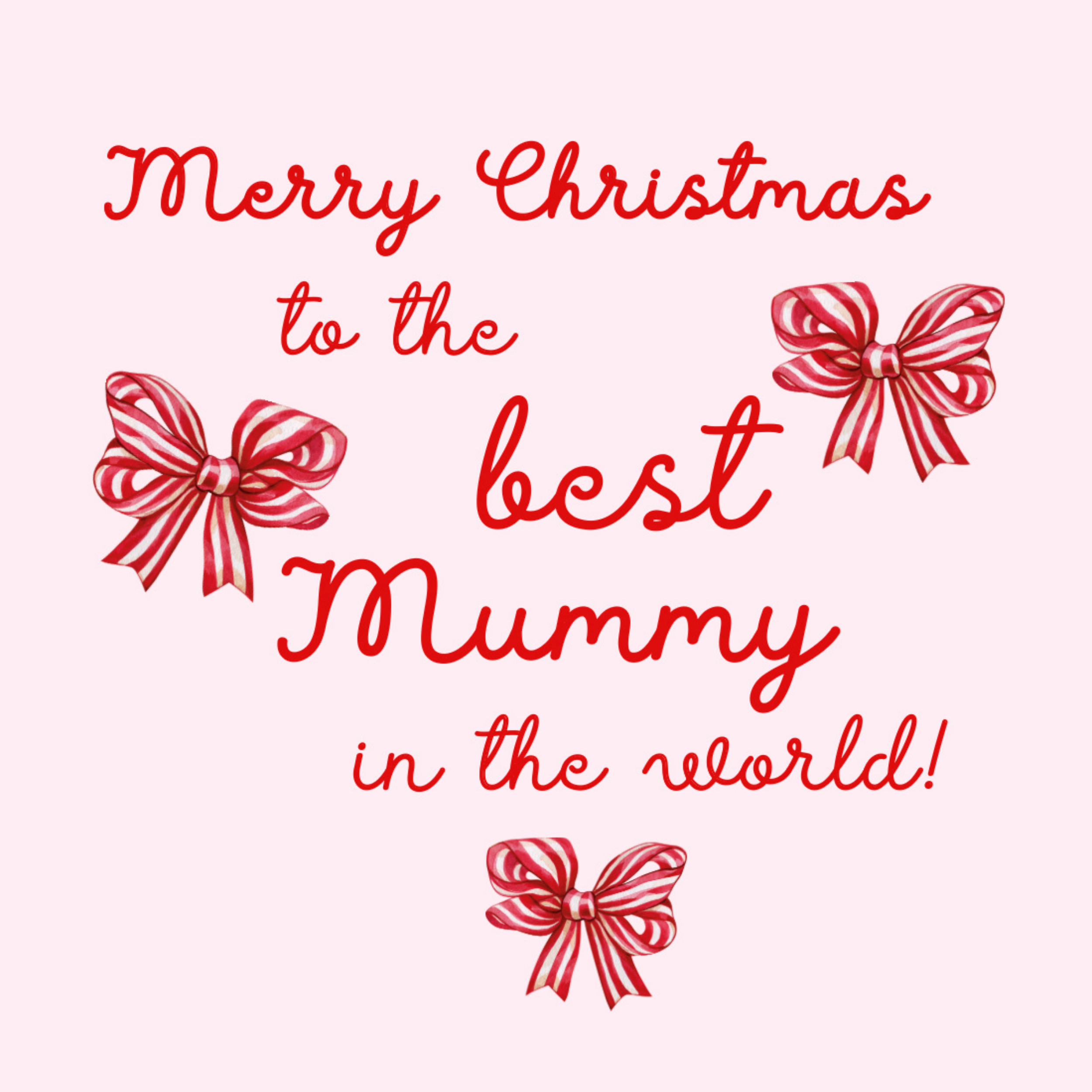Petimo - Beauregarde Merry Christmas Best Mummy Bows Card