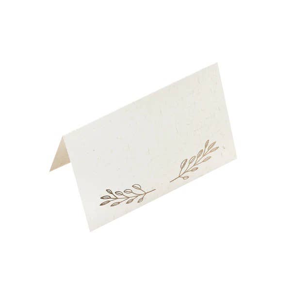 Hootyballoo by Club Green - Gold Foiled Vine Place Cards 10 Pack