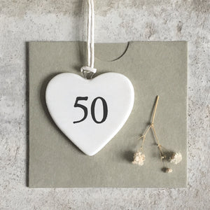 East of India Porcelain Heart - 50 - More Than Just a Gift | Narborough Hall