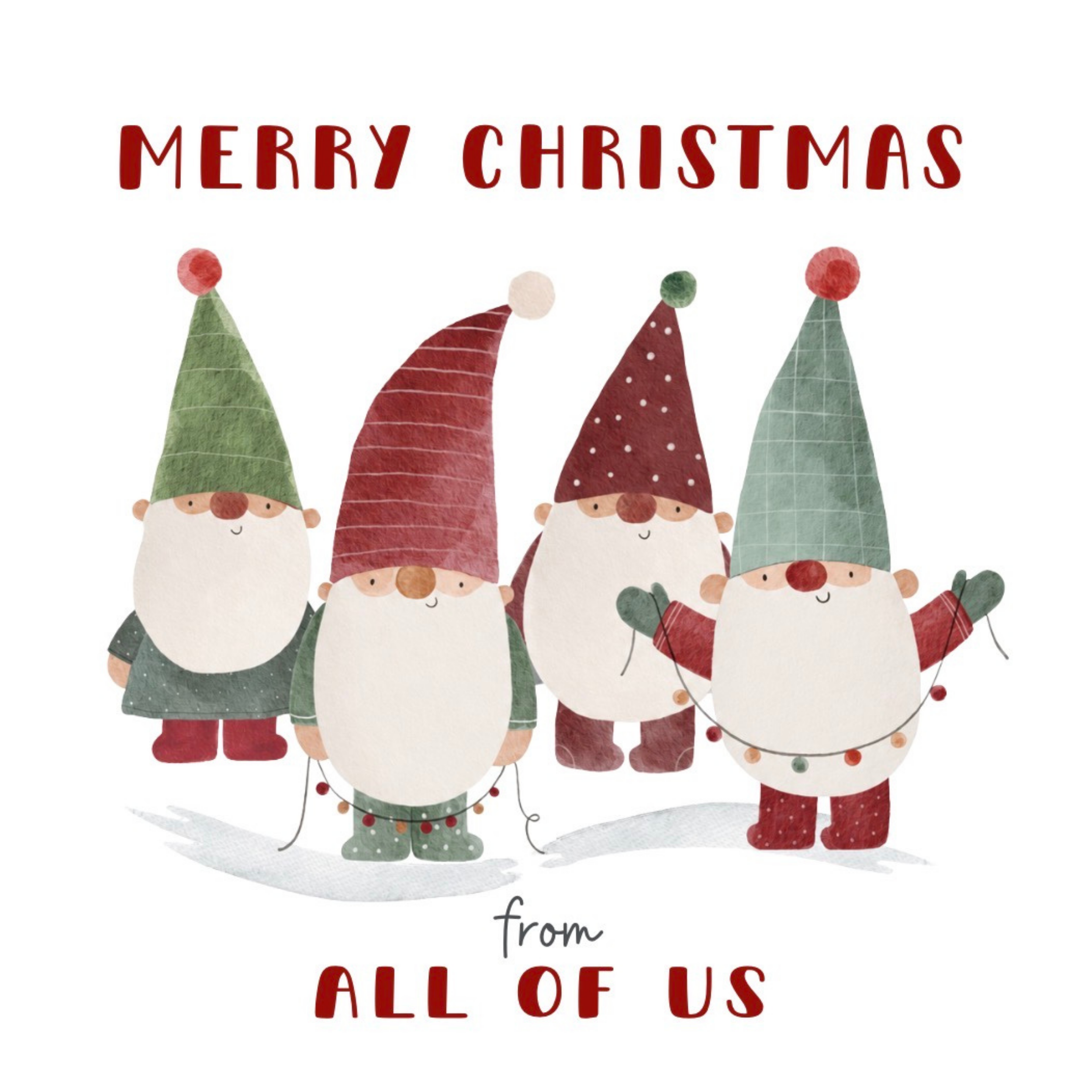 Petimo - From All of Us Family of Gnomes Holly Jolly Christmas Card