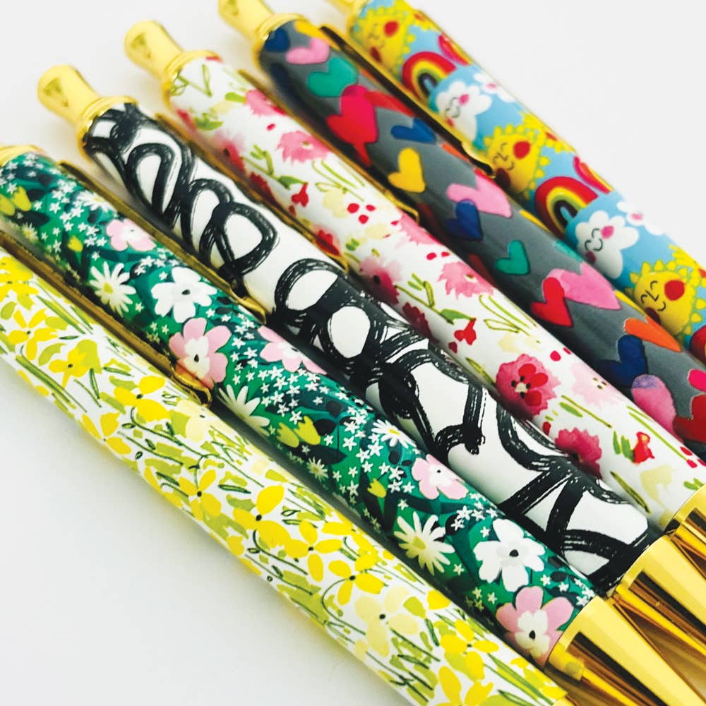 Rachel Ellen Designs - Boxed Pen - Pink Rosey Floral - More Than Just a Gift | Narborough Hall