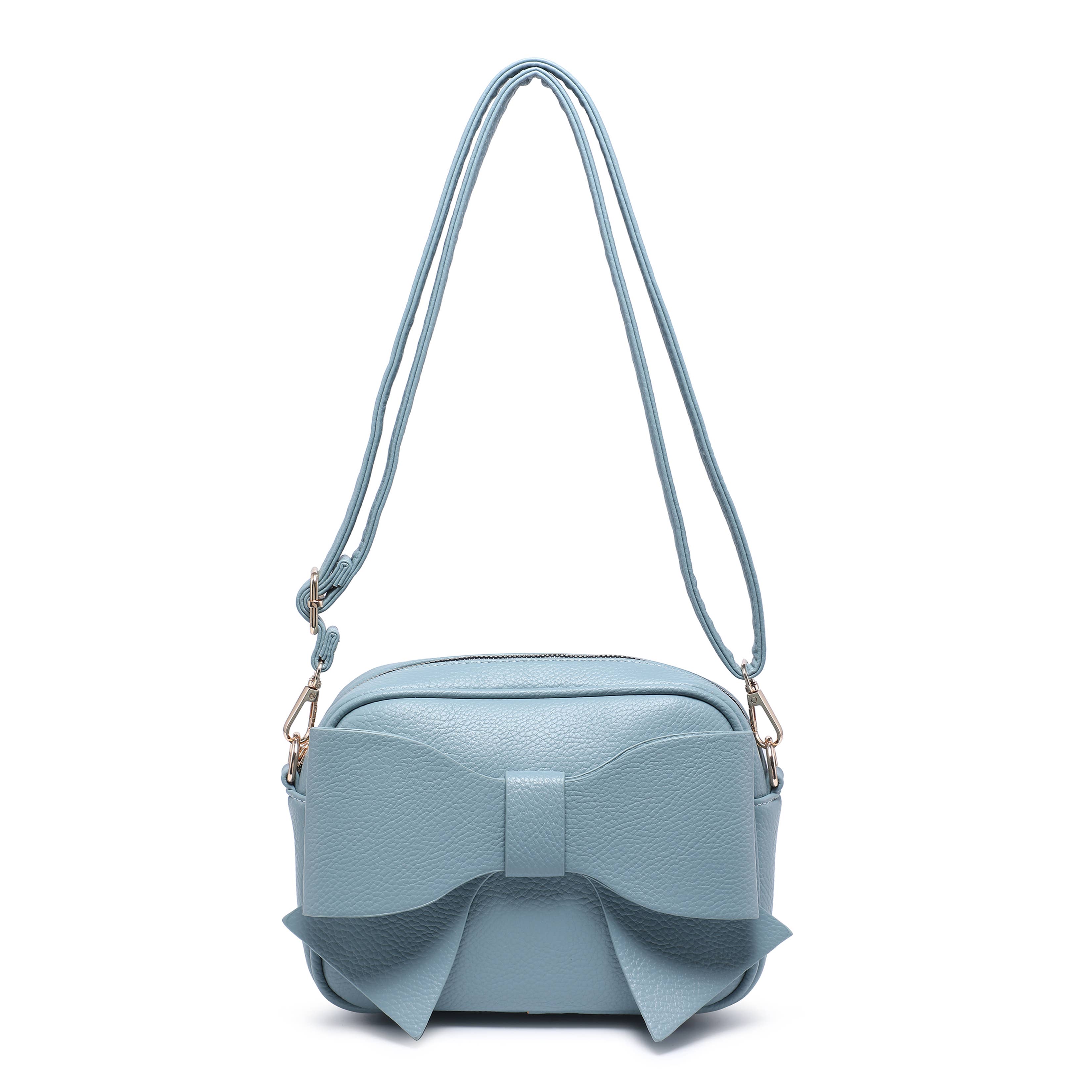 Beau Light Blue  Crossbody Bow Bag